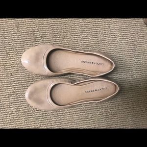 Nude flats-lightly worn